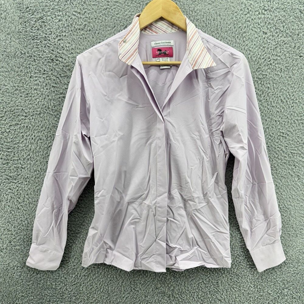RJ‎ Classics Platinum Collection Classic Cool Stretch Violet Button Up Shirt 38